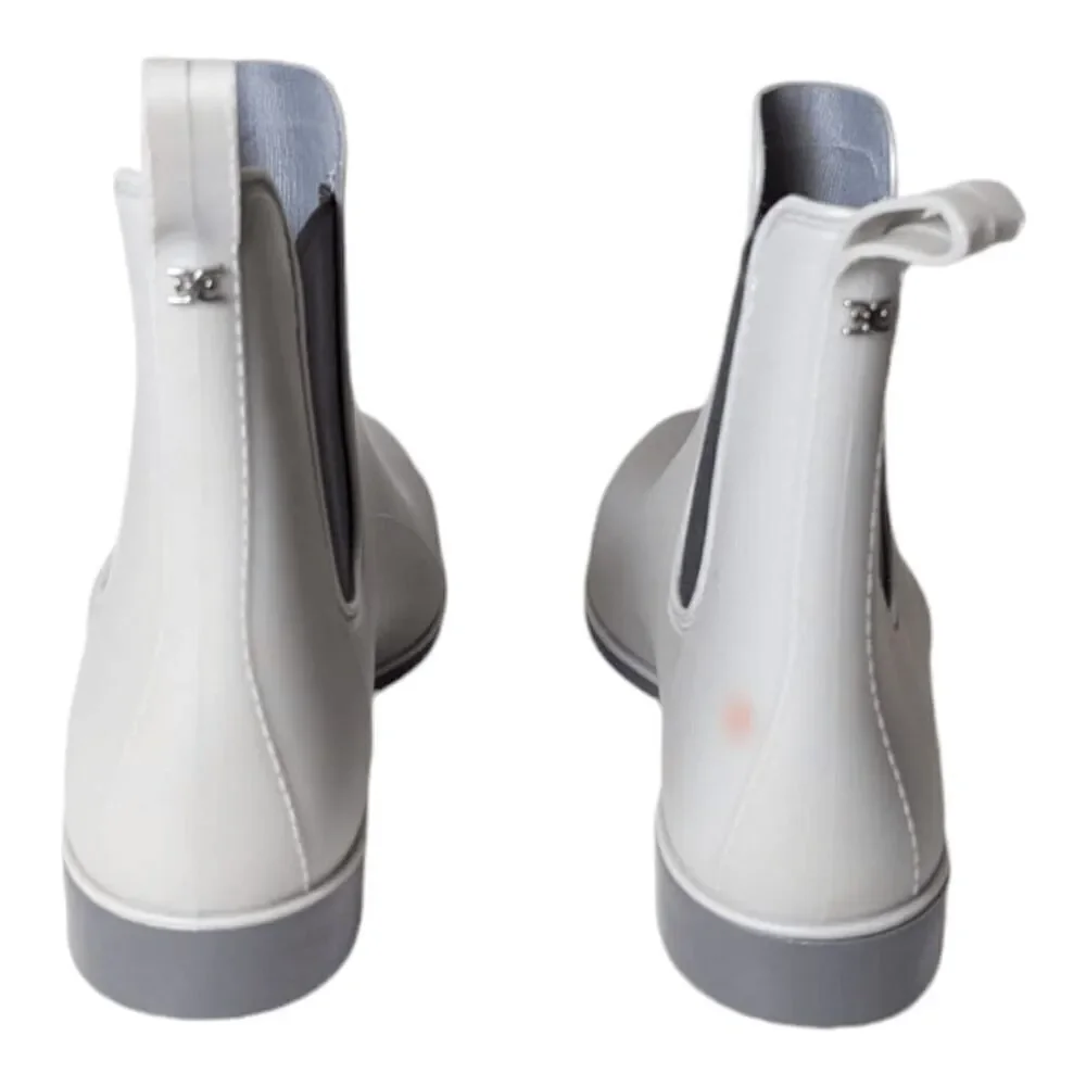 NWD SAM EDELMAN Tinsley Rain Boot In Dove Grey Size 11